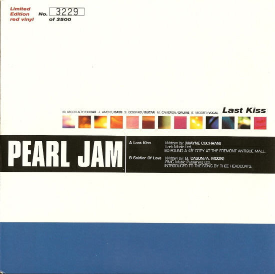 Last Kiss Pearl Jam 99
