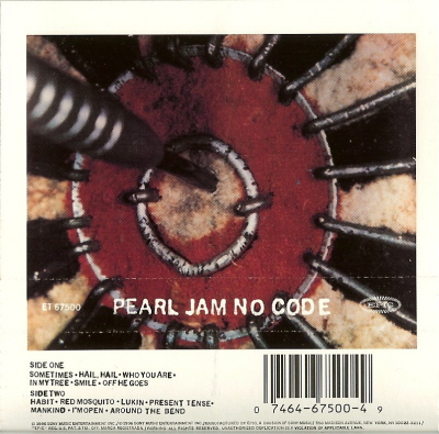 Pearl Jam - No Code - #8 - Dartboard - Grey Cassette